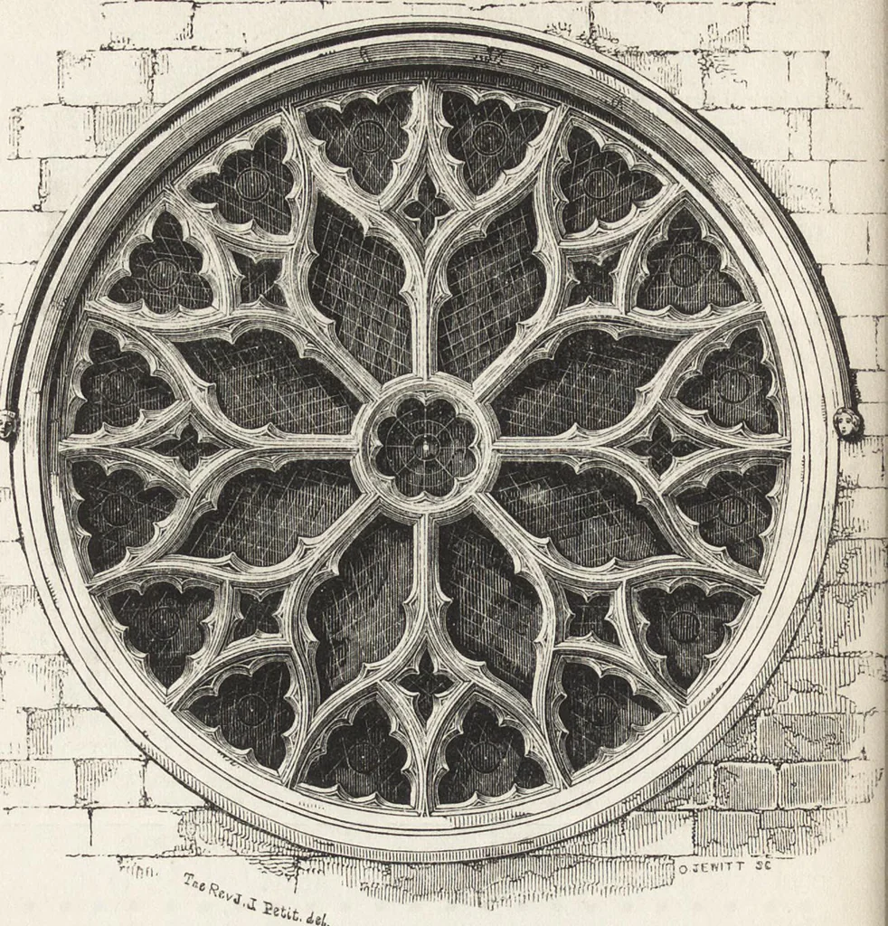An illustration from An introduction to the study of Gothic architecture, 1861, leaf 165