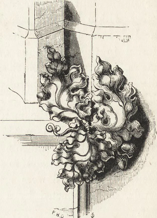 An illustration from An introduction to the study of Gothic architecture, 1861, leaf 169
