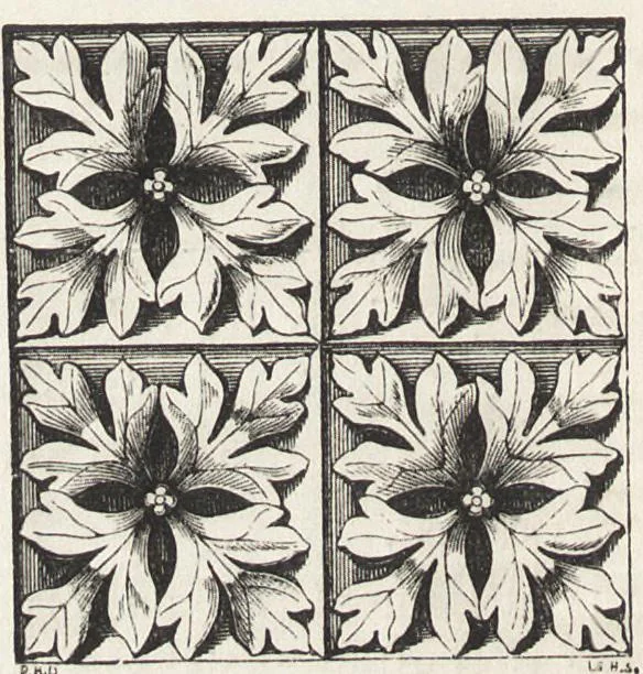 An illustration from An introduction to the study of Gothic architecture, 1861, leaf 169