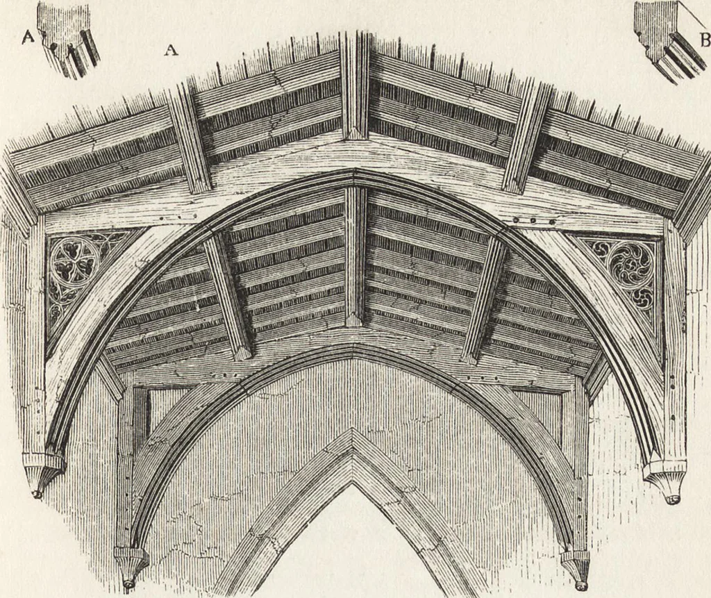 An illustration from An introduction to the study of Gothic architecture, 1861, leaf 178