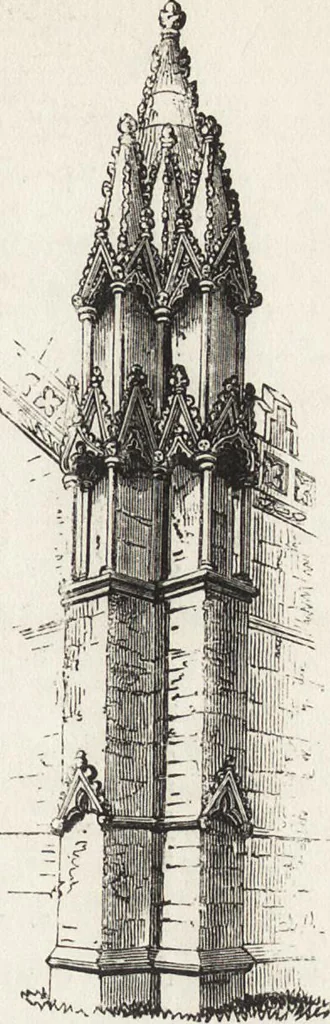 An illustration from An introduction to the study of Gothic architecture, 1861, leaf 180