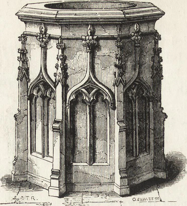 An illustration from An introduction to the study of Gothic architecture, 1861, leaf 181