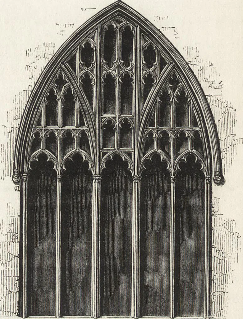 An illustration from An introduction to the study of Gothic architecture, 1861, leaf 191
