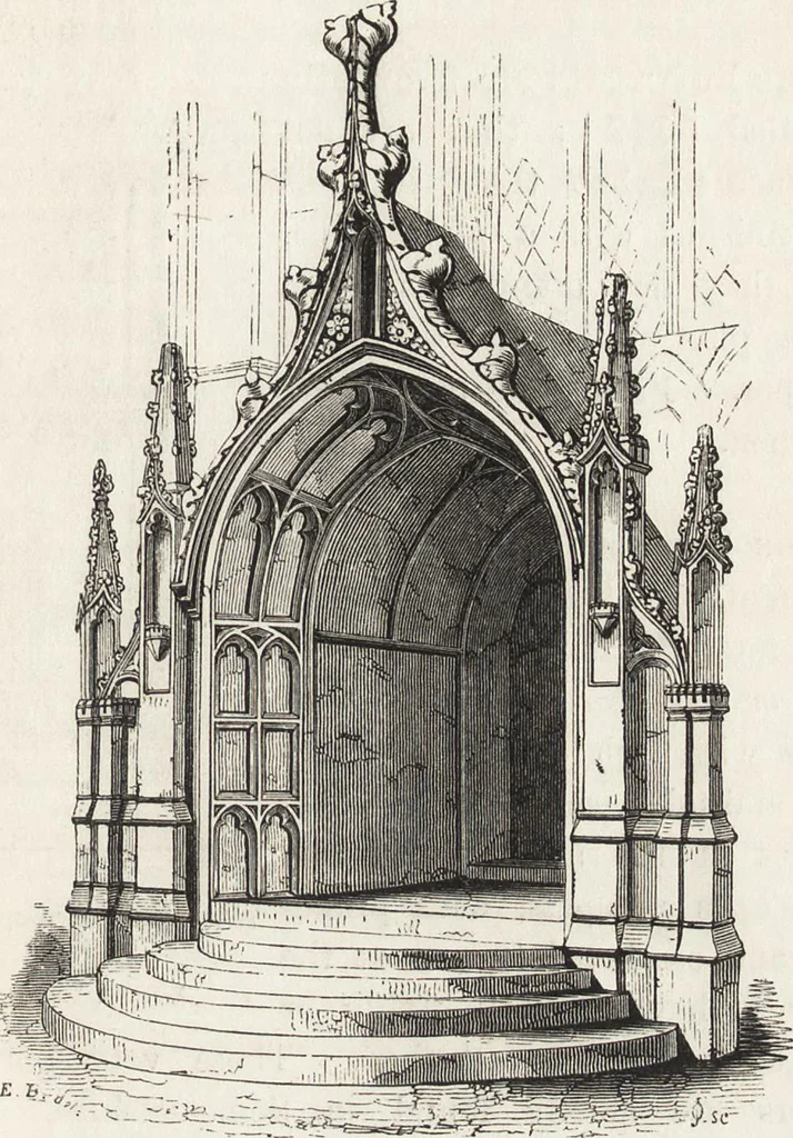 An illustration from An introduction to the study of Gothic architecture, 1861, leaf 194