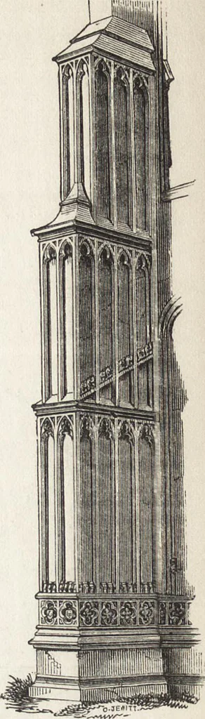 An illustration from An introduction to the study of Gothic architecture, 1861, leaf 195