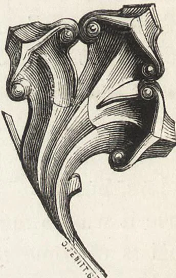 An illustration from An introduction to the study of Gothic architecture, 1861, leaf 199