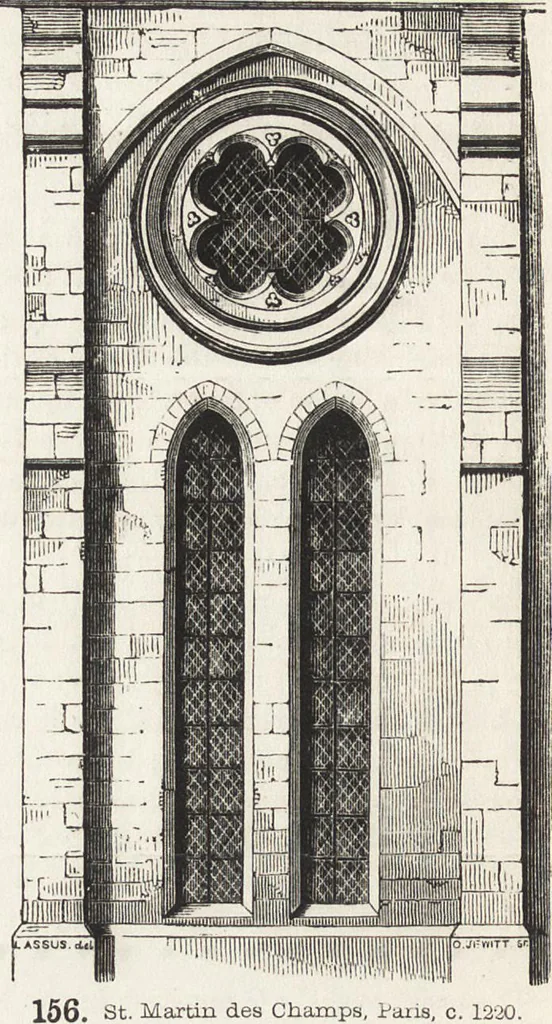 An illustration from An introduction to the study of Gothic architecture, 1861, leaf 213