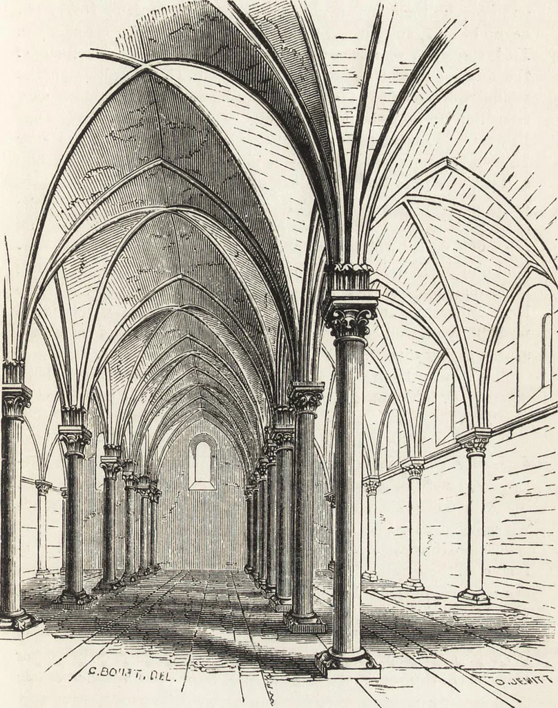 An illustration from An introduction to the study of Gothic architecture, 1861, leaf 214