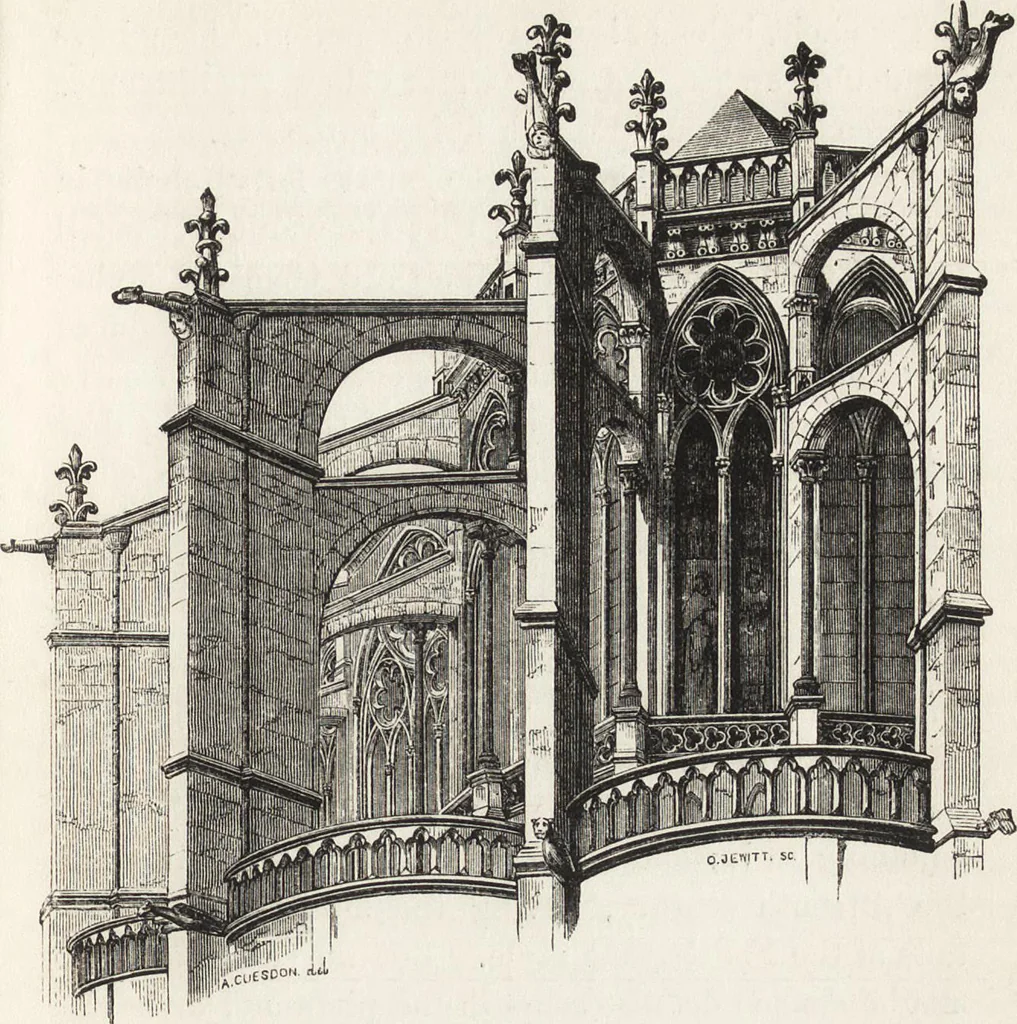 An illustration from An introduction to the study of Gothic architecture, 1861, leaf 218