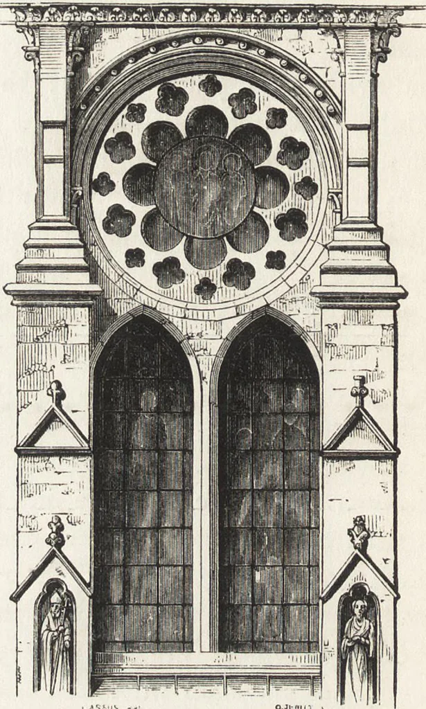 An illustration from An introduction to the study of Gothic architecture, 1861, leaf 221