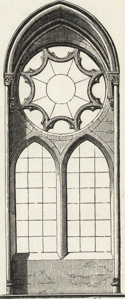 An illustration from An introduction to the study of Gothic architecture, 1861, leaf 222