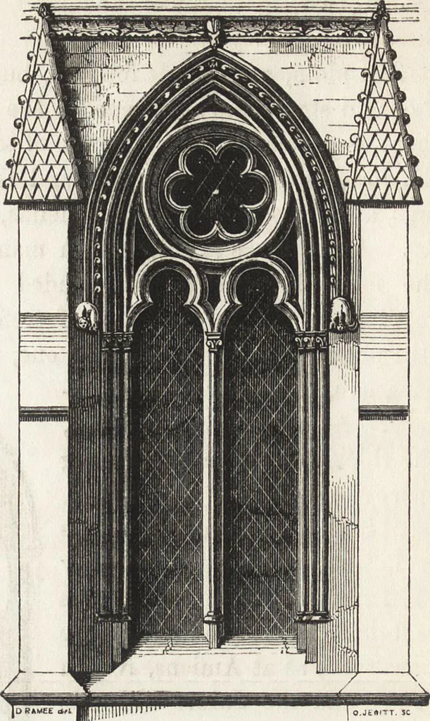 An illustration from An introduction to the study of Gothic architecture, 1861, leaf 223