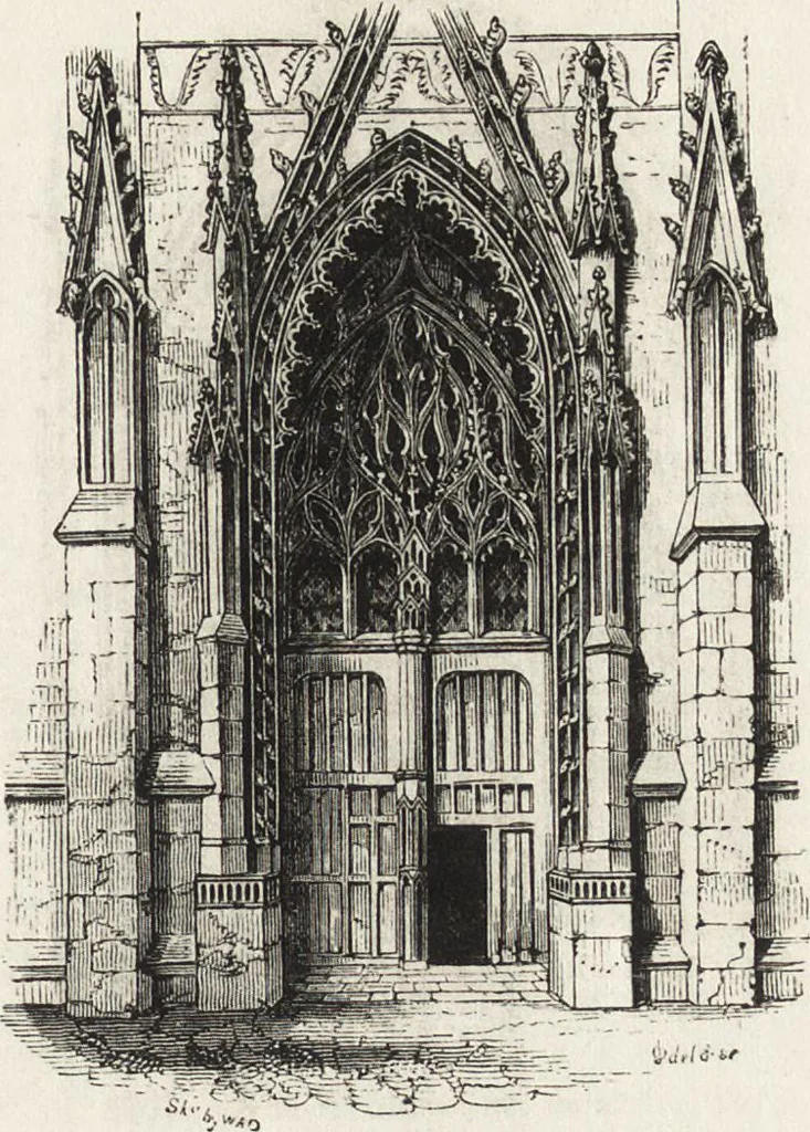 An illustration from An introduction to the study of Gothic architecture, 1861, leaf 238