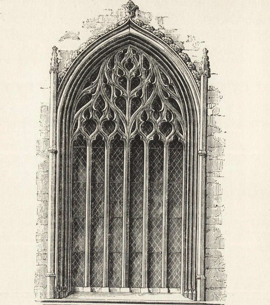 An illustration from An introduction to the study of Gothic architecture, 1861, leaf 239