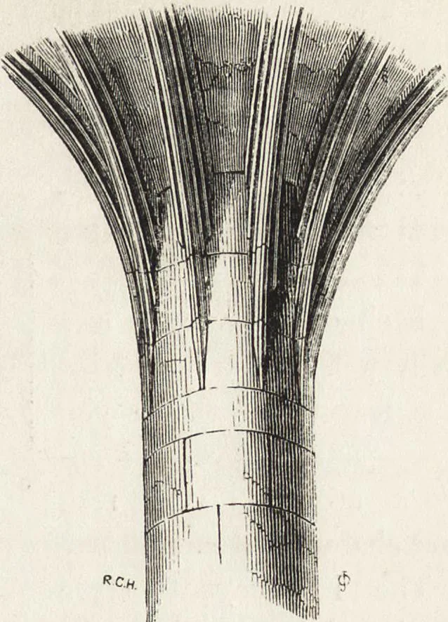 An illustration from An introduction to the study of Gothic architecture, 1861, leaf 240