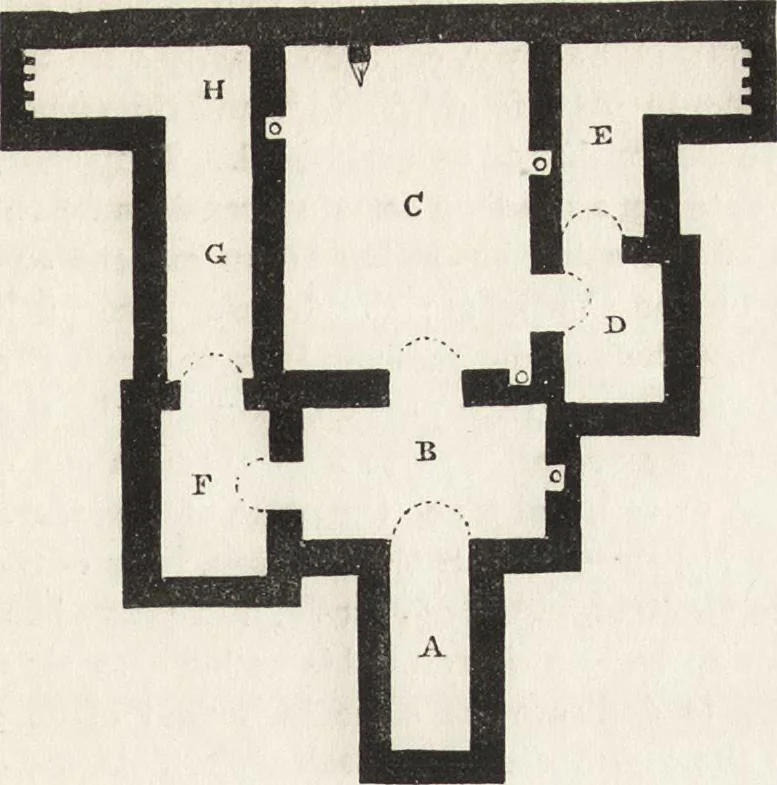 An illustration from An introduction to the study of Gothic architecture, 1861, leaf 30