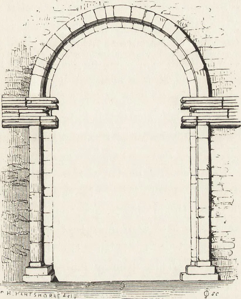 An illustration from An introduction to the study of Gothic architecture, 1861, leaf 32