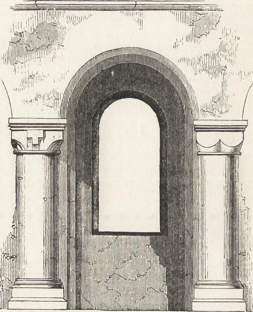 An illustration from An introduction to the study of Gothic architecture, 1861, leaf 53