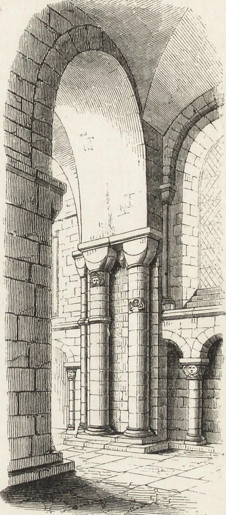 An illustration from An introduction to the study of Gothic architecture, 1861, leaf 56