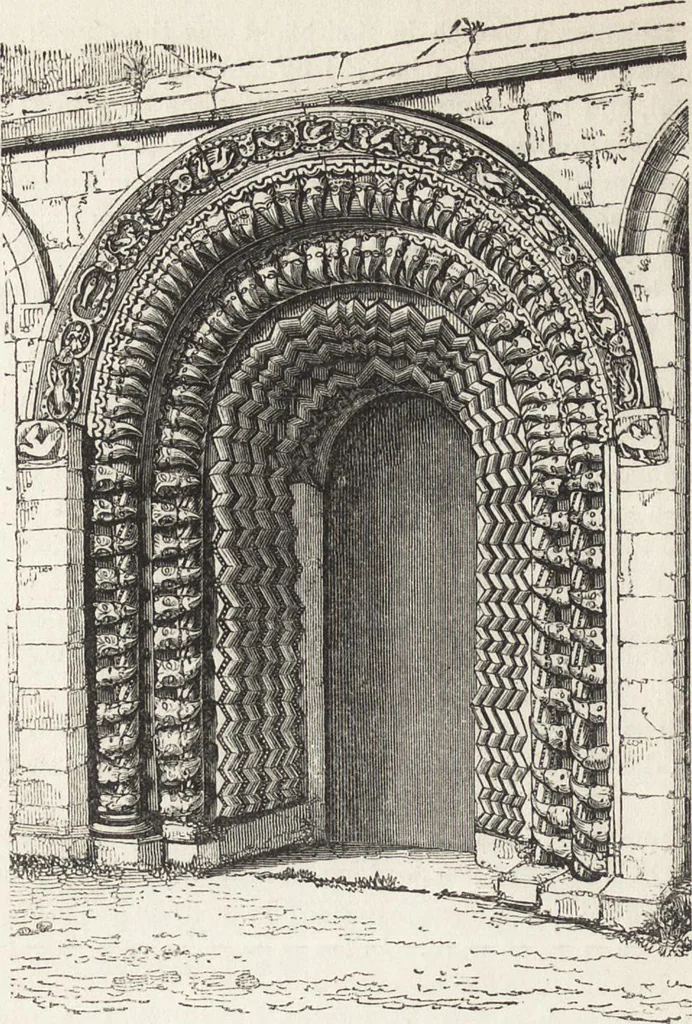 An illustration from An introduction to the study of Gothic architecture, 1861, leaf 67