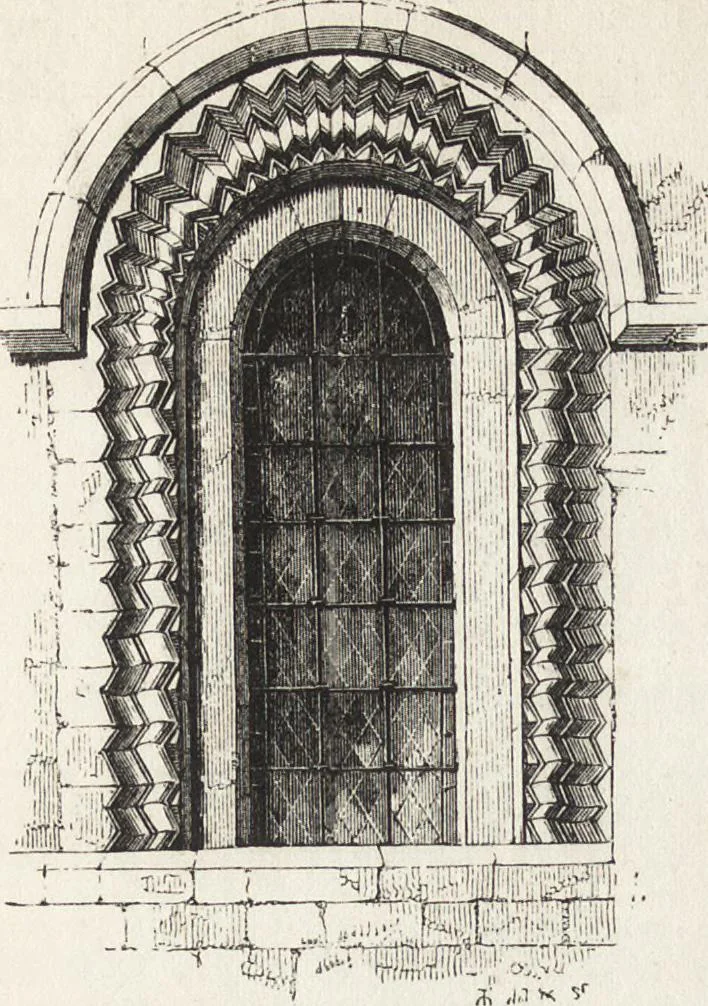 An illustration from An introduction to the study of Gothic architecture, 1861, leaf 69