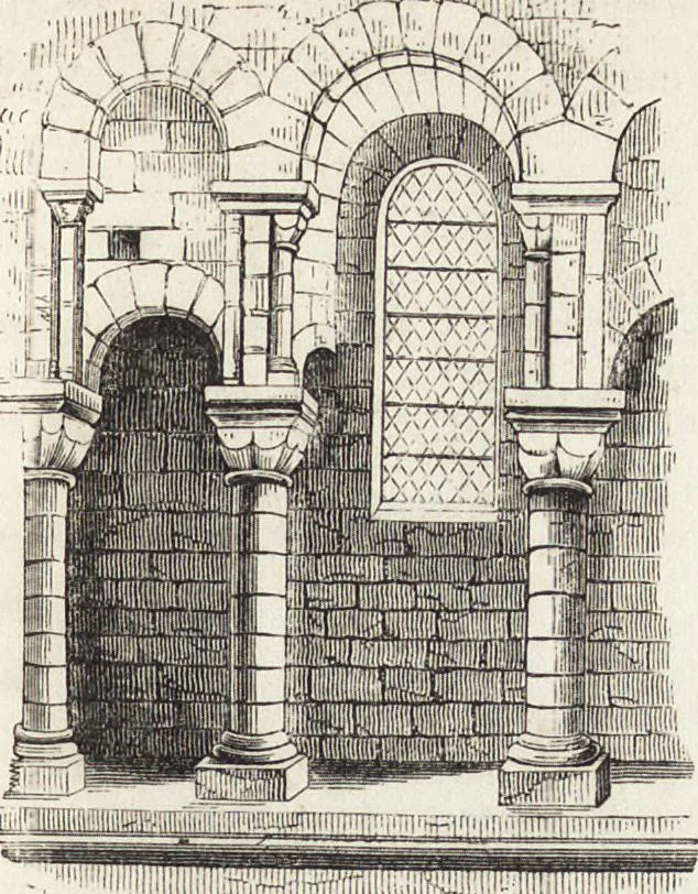 An illustration from An introduction to the study of Gothic architecture, 1861, leaf 70