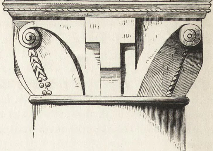 An illustration from An introduction to the study of Gothic architecture, 1861, leaf 79