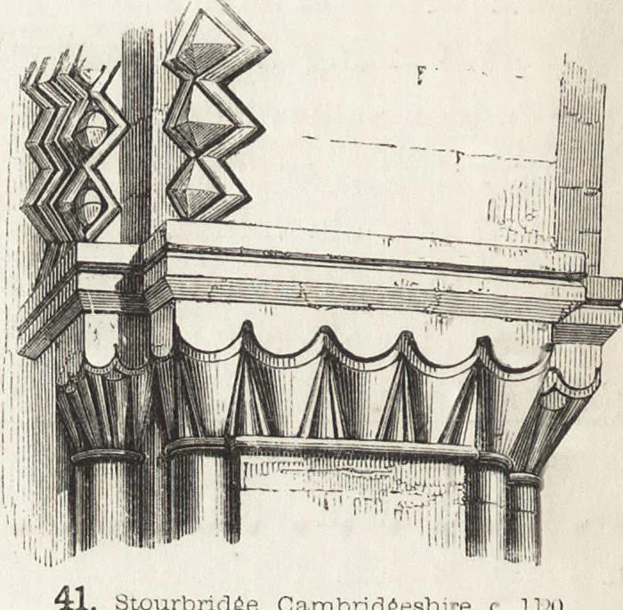 An illustration from An introduction to the study of Gothic architecture, 1861, leaf 79