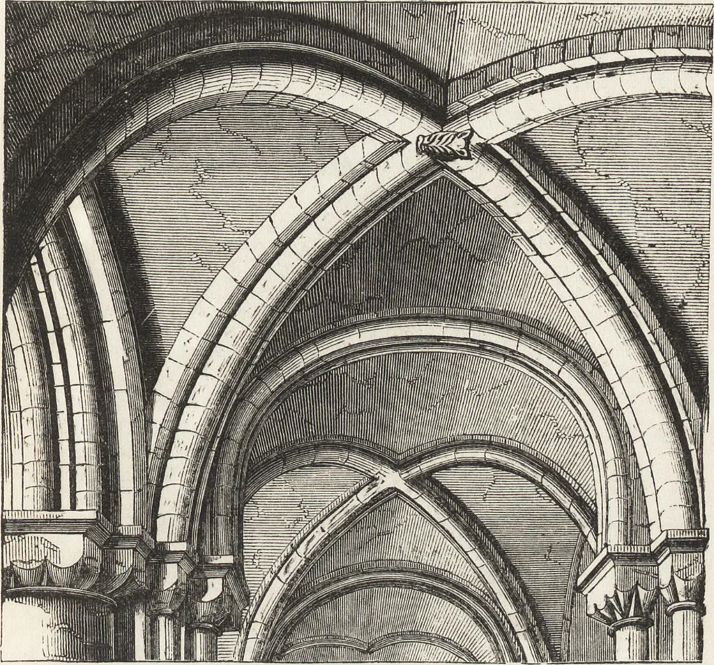 An illustration from An introduction to the study of Gothic architecture, 1861, leaf 88
