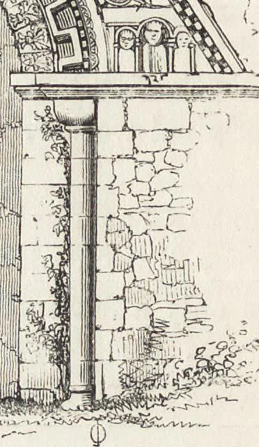An illustration from An introduction to the study of Gothic architecture, 1861, leaf 93