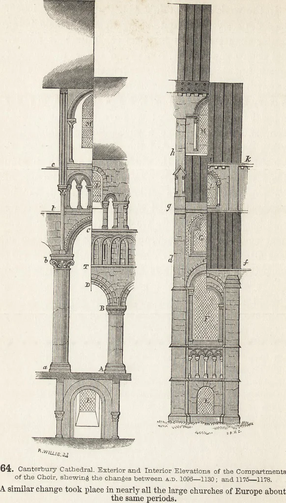 An illustration from An introduction to the study of Gothic architecture, 1861, leaf 99