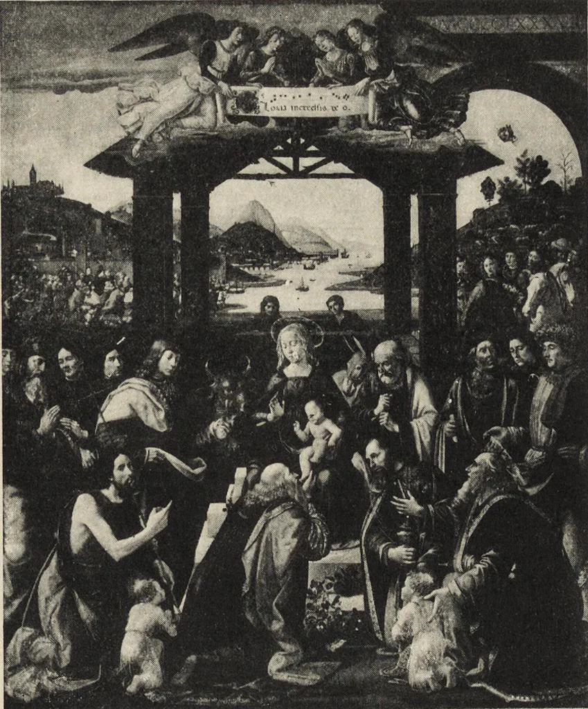 An illustration from A guide to the paintings in the churches and minor museums of Florence; a critical catalogue, with quotations from Vasari, 1908, leaf 148
