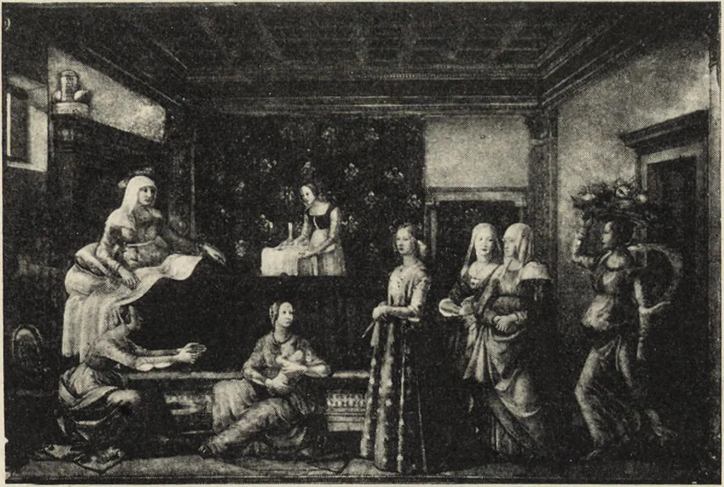 An illustration from A guide to the paintings in the churches and minor museums of Florence; a critical catalogue, with quotations from Vasari, 1908, leaf 200