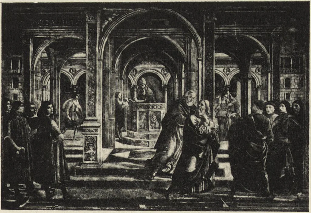 An illustration from A guide to the paintings in the churches and minor museums of Florence; a critical catalogue, with quotations from Vasari, 1908, leaf 202