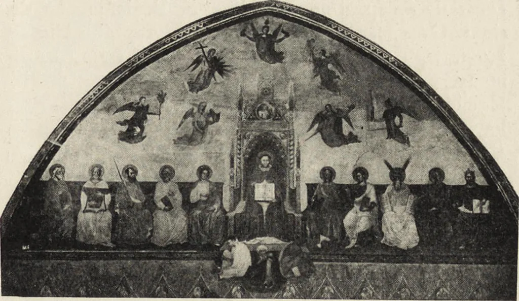 An illustration from A guide to the paintings in the churches and minor museums of Florence; a critical catalogue, with quotations from Vasari, 1908, leaf 214