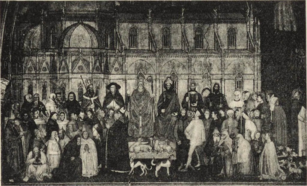 An illustration from A guide to the paintings in the churches and minor museums of Florence; a critical catalogue, with quotations from Vasari, 1908, leaf 216