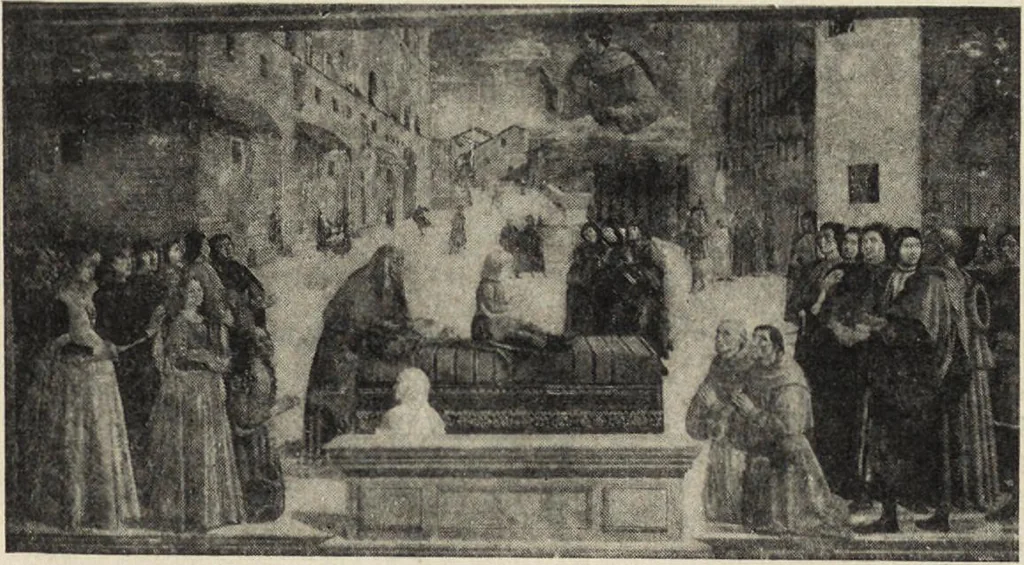 An illustration from A guide to the paintings in the churches and minor museums of Florence; a critical catalogue, with quotations from Vasari, 1908, leaf 282