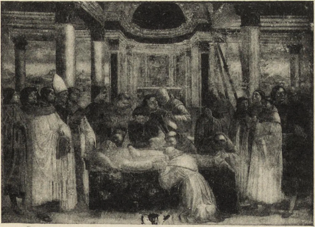 An illustration from A guide to the paintings in the churches and minor museums of Florence; a critical catalogue, with quotations from Vasari, 1908, leaf 284