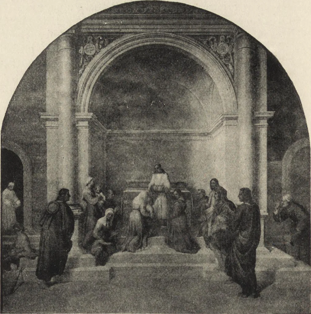 An illustration from A guide to the paintings in the churches and minor museums of Florence; a critical catalogue, with quotations from Vasari, 1908, leaf 29