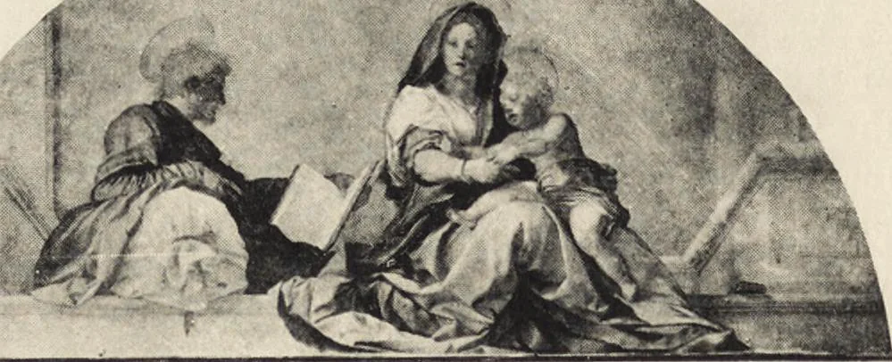 An illustration from A guide to the paintings in the churches and minor museums of Florence; a critical catalogue, with quotations from Vasari, 1908, leaf 39