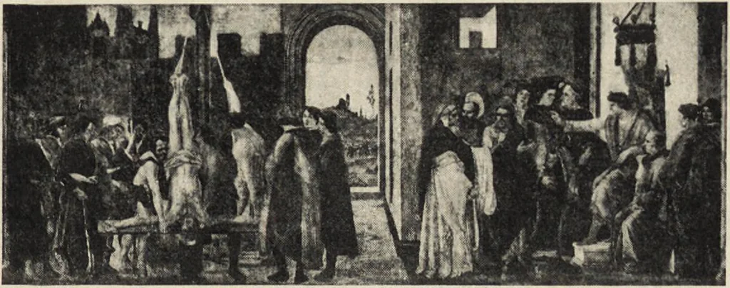 An illustration from A guide to the paintings in the churches and minor museums of Florence; a critical catalogue, with quotations from Vasari, 1908, leaf 82
