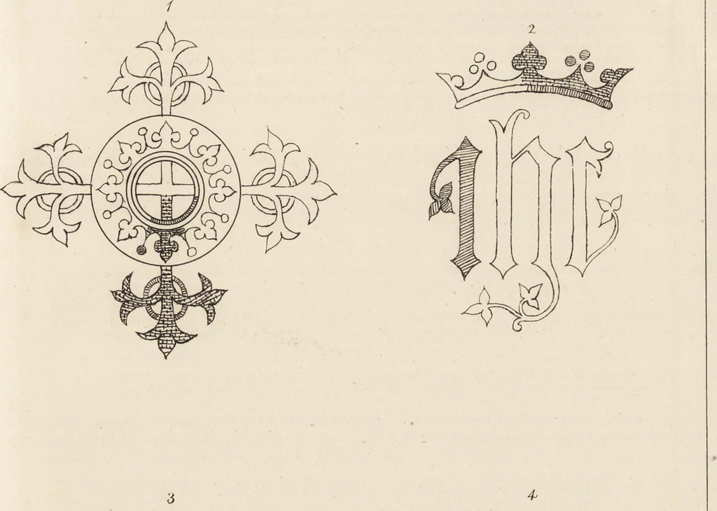 An illustration from Church embroidery, ancient and modern, 1867, leaf 106