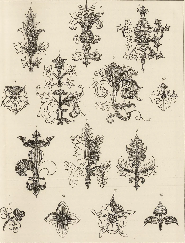 An illustration from Church embroidery, ancient and modern, 1867, leaf 110