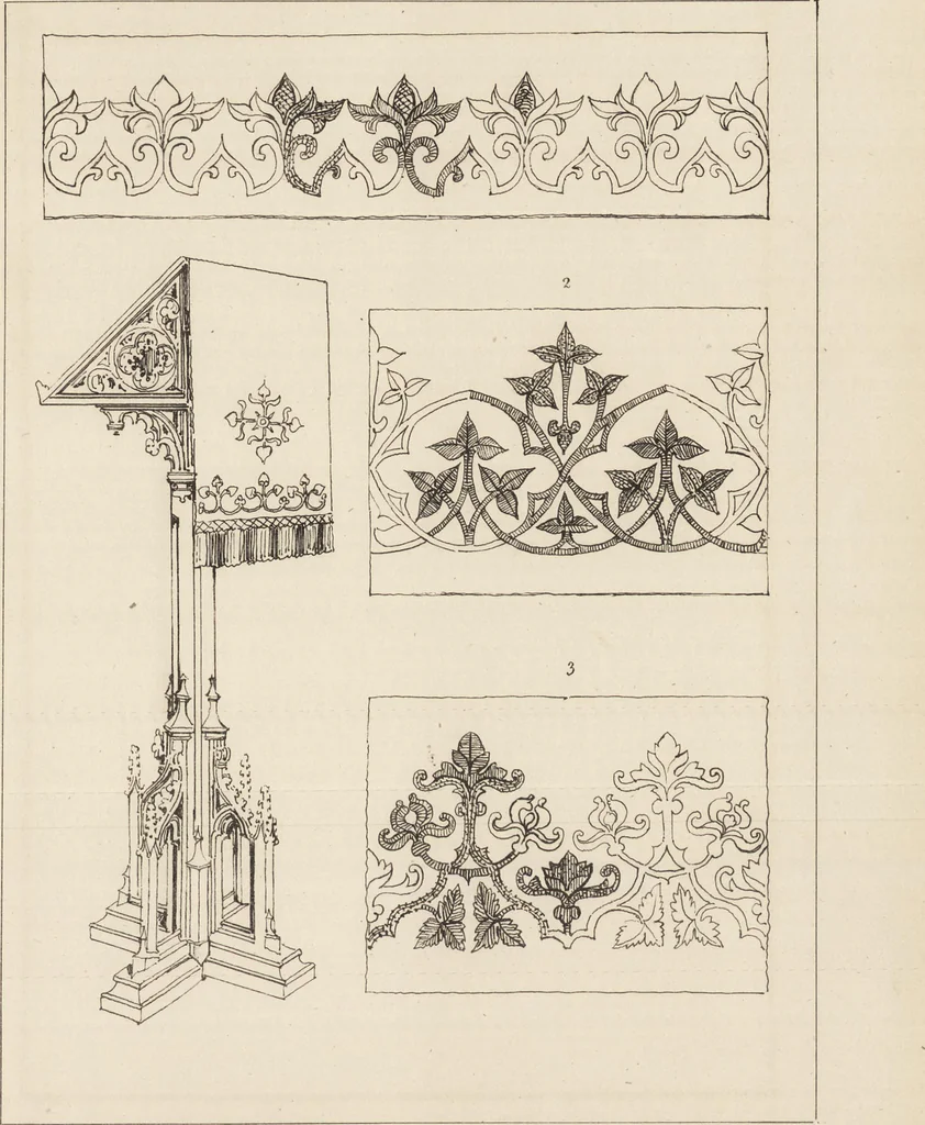 An illustration from Church embroidery, ancient and modern, 1867, leaf 120