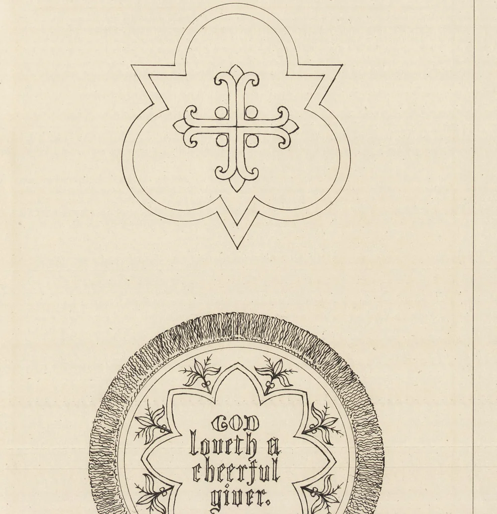 An illustration from Church embroidery, ancient and modern, 1867, leaf 138