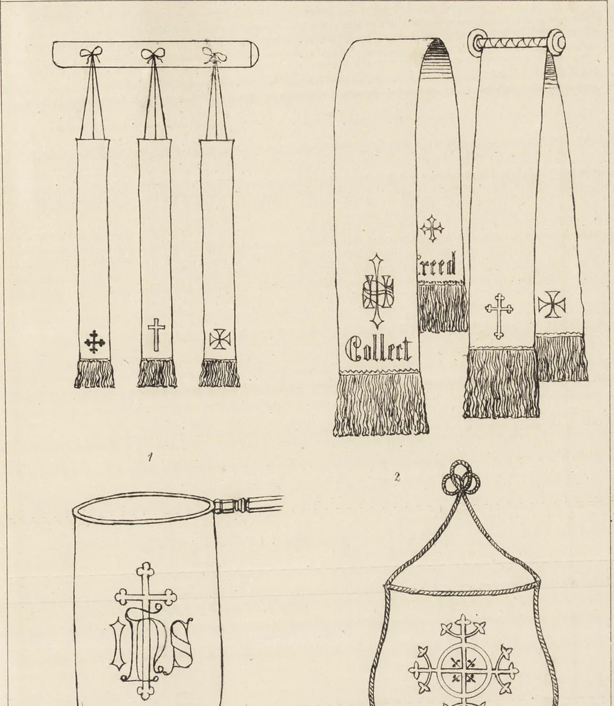 An illustration from Church embroidery, ancient and modern, 1867, leaf 142