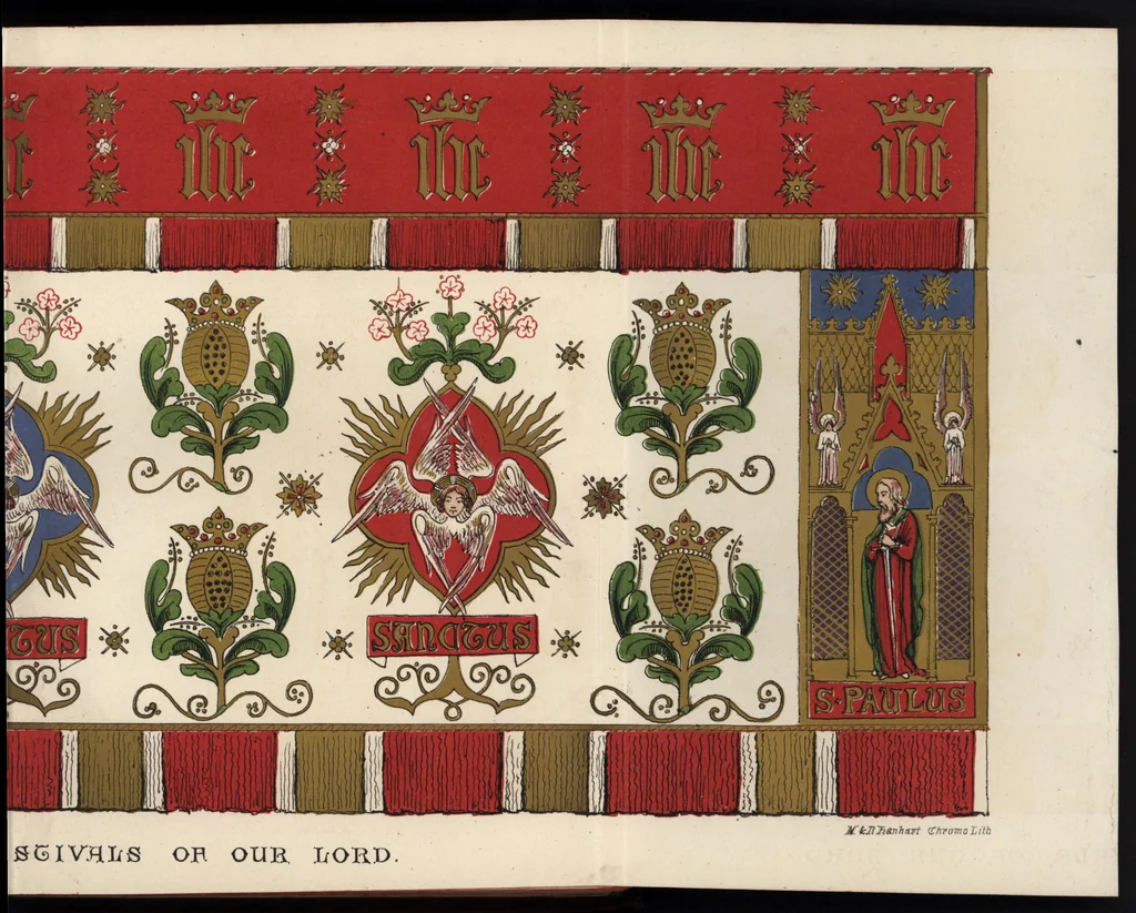 An illustration from Church embroidery, ancient and modern, 1867, leaf 8
