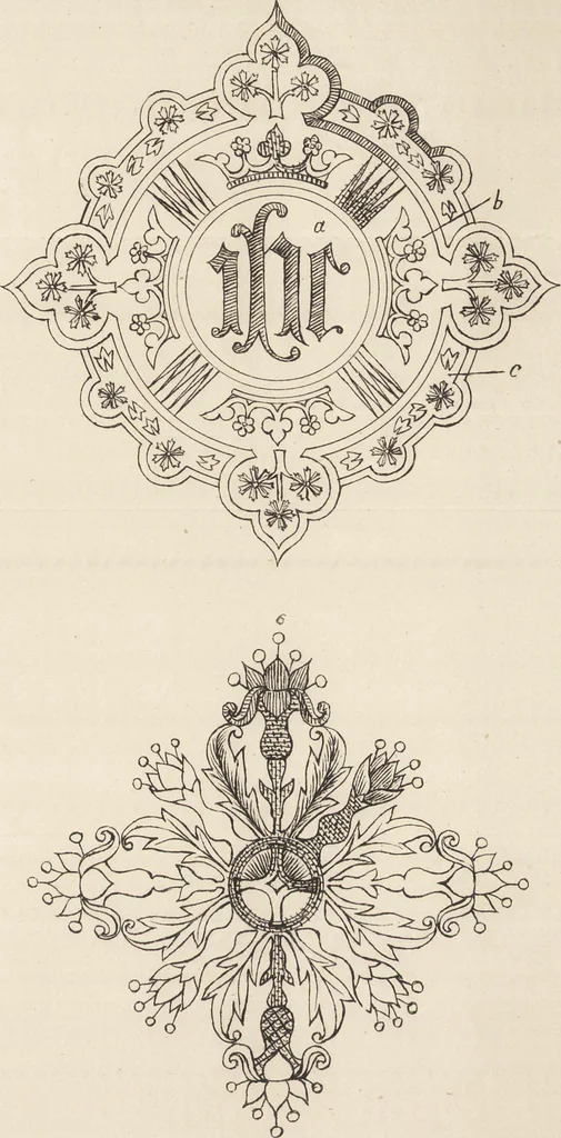 An illustration from Church embroidery, ancient and modern, 1867, leaf 99