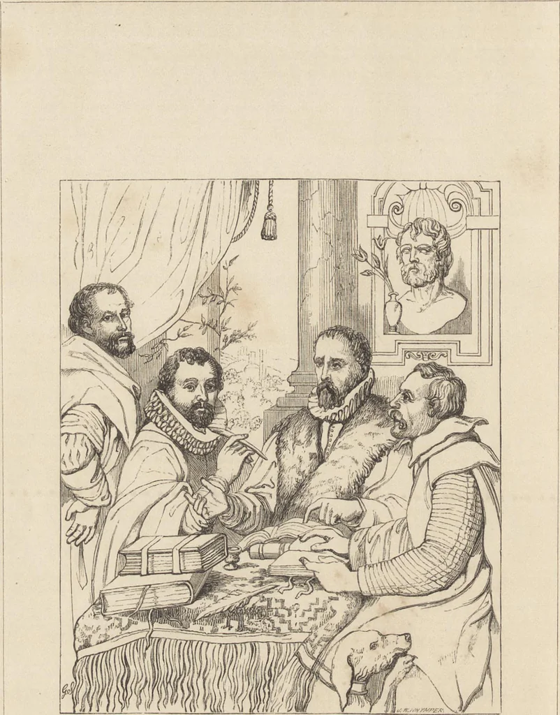 An illustration from Handbook of painting. The German, Flemish, and Dutch schools, 1860, leaf 31