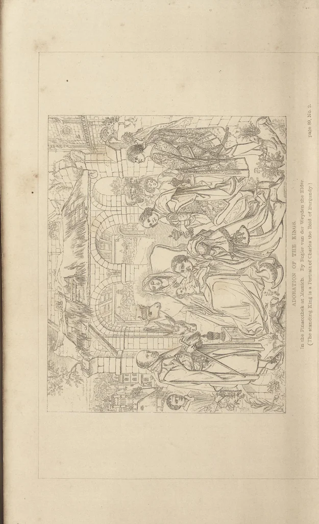 An illustration from Handbook of painting. The German, Flemish, and Dutch schools, 1860, leaf 141